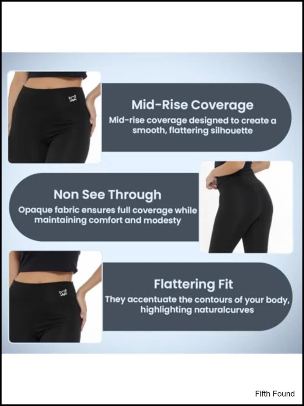 Mid Rise Leggings for Women, Soft Stretchy Casual Everyday Leggings, All-Day